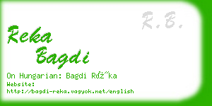 reka bagdi business card